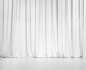 white curtain or drapes background