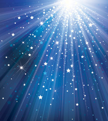 Wall Mural - vector sky background with lights and stars.
