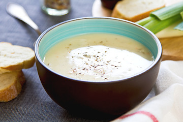 Wall Mural - Leek and Potatoes soup