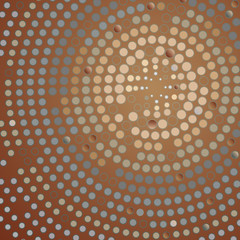 Wall Mural - Abstract Dotted Circle Background.