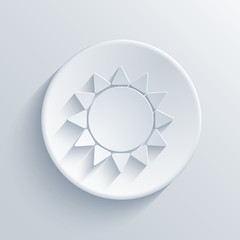 Wall Mural - vector sun circle icon. eps10