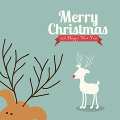 Wall Mural - christmas  and happy new year