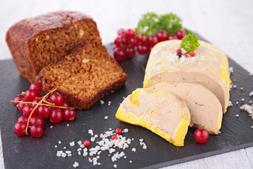 Canvas Print - goose liver and gingerbread