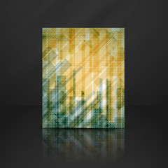 Wall Mural - Abstract Yellow Rectangle Shapes Background.