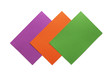 Secondary Colours - green, orange and violet