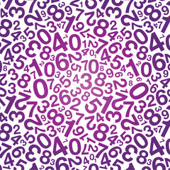 purple number background