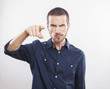 © Tommaso Lizzul - angry young man accusing you, pointing finger at you!