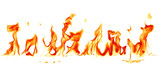 Fototapeta  - Fire flames isolated on white background