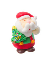 Santa Claus Figurine On Background