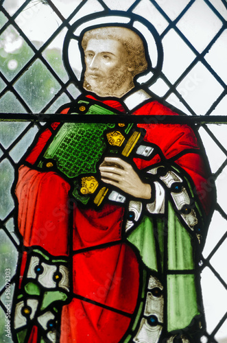 Naklejka - mata magnetyczna na lodówkę Saint Barnabas Stained Glass window