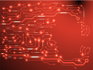 Poster - technology hi-tech circuit board texture