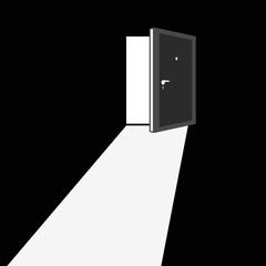 Poster - Open door illustration