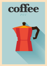 Minimal Coffee Pot Poster