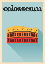 Minimal Colosseum Poster