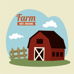 Canvas Print - farm fresh label