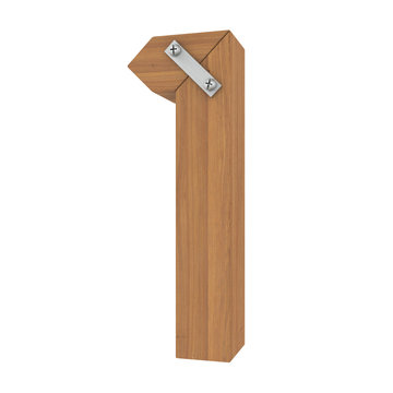 Wooden number one