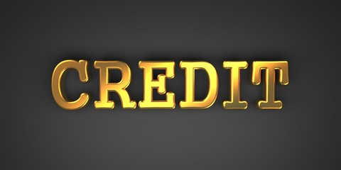 Poster - Credit. Business Background.