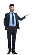 © Viorel Sima - full body picture of a happy business man presenting
