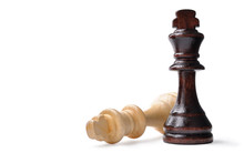 Two King Chess Pieces With Copyspace
