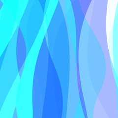 Aufkleber - Abstract Blue Wavy Background