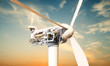 canvas print picture - wind turbine