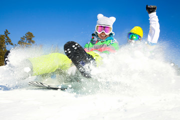 Canvas Print - fun winter holiday