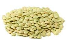 Pile Of Dry Green Lentils