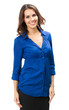 © vgstudio - Happy businesswoman, on white