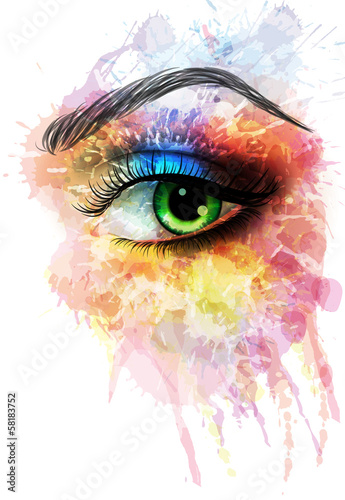 ilustracja-oka-wykonana-z-kolorowych-plam
