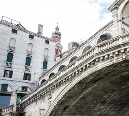 Sticker - Ancient Stone Bridge in Venice