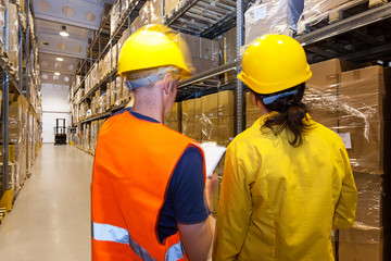 Wall Mural - Warehouse workers