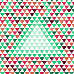 Wall Mural - Green triangle on an abstract colorful geometric background