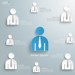 Wall Mural - Business Humans Superior