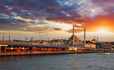 Wall Mural - istanbul at sunset, turkey