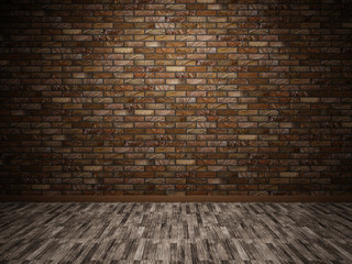  Interior with brick wall