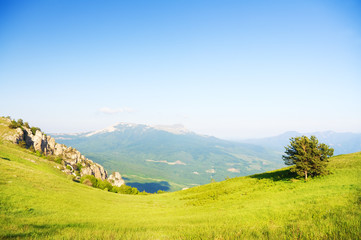 Poster - Mountain landscape.