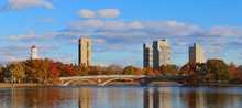 Harvard Towers Over The Charles