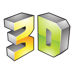 Poster - 3d Display Technology Symbol