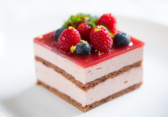 Berry mousse cake