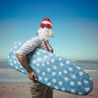 © Eugenio Marongiu - funny santa claus surfer beach