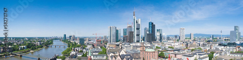 Naklejka na drzwi Frankfurt Skyline