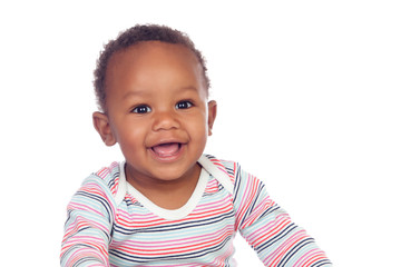 Adorable african baby smiling