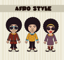 Wall Mural - afro style design