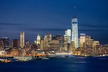 Fototapete - New York skyline de nuit