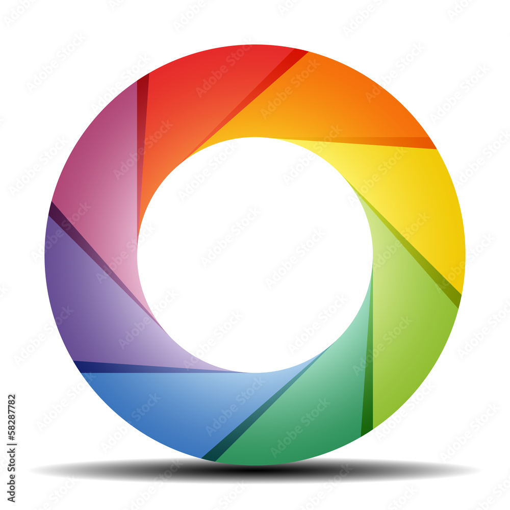 Color wheel Stock Vector | Adobe Stock