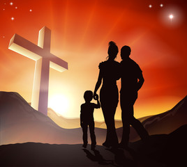 Wall Mural - Christian Family Concept