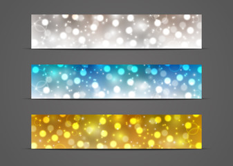 Wall Mural - Set of horizontal banners 500 x 100 size