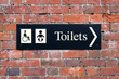 public sign showing disabled toilet and baby change room