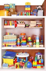 Wall Mural - Shelf with toys