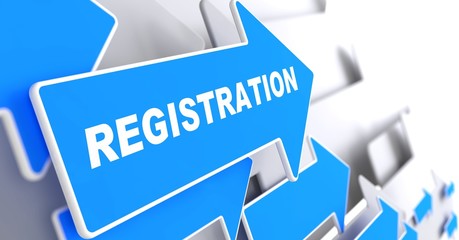 Poster - Registration on Blue Arrow.